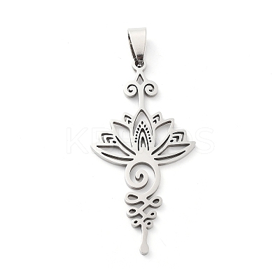 Non-Tarnish 201 Stainless Steel Pendants STAS-A090-04P-1