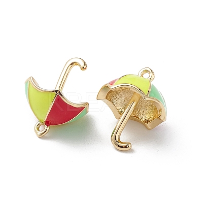 3D Brass Enamel Pendants KK-M240-20G-1