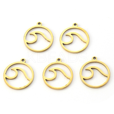 PVD Vacuum Plating 201 Stainless Steel Pendants X-STAS-N092-95G-1
