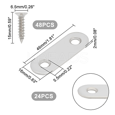 24Pcs 201 Stainless Steel Furniture Cabinet Shelf Support FIND-UN0001-42-1