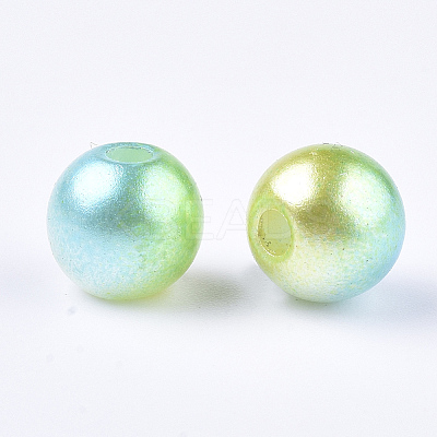 Acrylic Imitation Pearl Beads LS-MACR-N001-01B-1