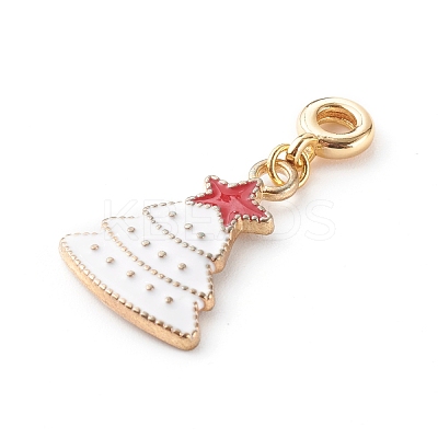 Christmas Alloy Enamel Pendants PALLOY-JF00709-02-1