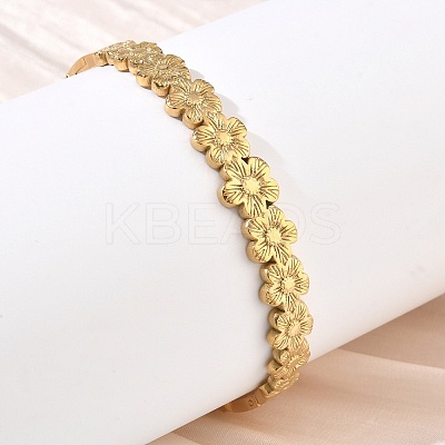 304 Stainless Steel Hinged Cuff Bangles SA-CBAB92B-16G-1