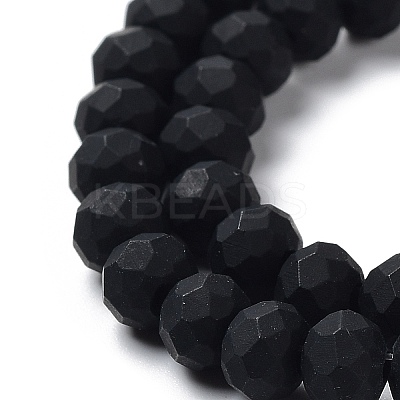 Glass Beads Strands EGLA-A034-P6mm-MD18-1