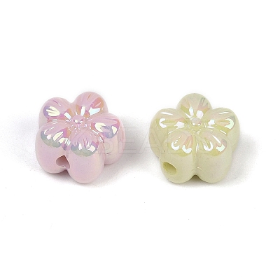 UV Plating Opaque Acrylic Beads MACR-L007-06A-1