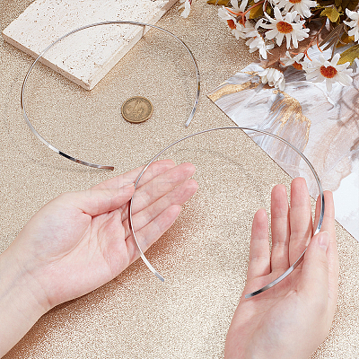2Pcs 201 Stainless Steel Choker Necklace Making NJEW-UN0001-72-1