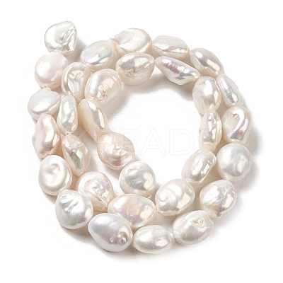 Natural Baroque Pearl Keshi Pearl Beads Strands PEAR-E016-020-1