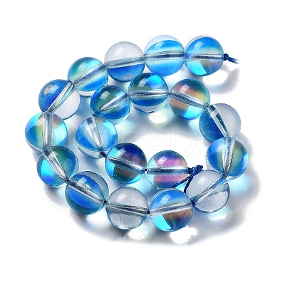 Synthetic Moonstone Beads Strands G-P528-J03-18-1