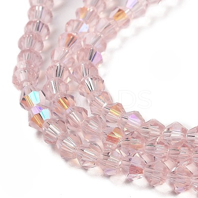 Transparent Electroplate Glass Beads Strands LS-GLAA-F029-4mm-D26-1