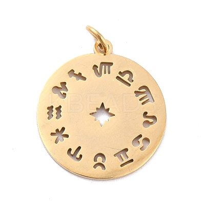 Ion Plating(IP) 201 Stainless Steel Pendants STAS-K003-11G-1