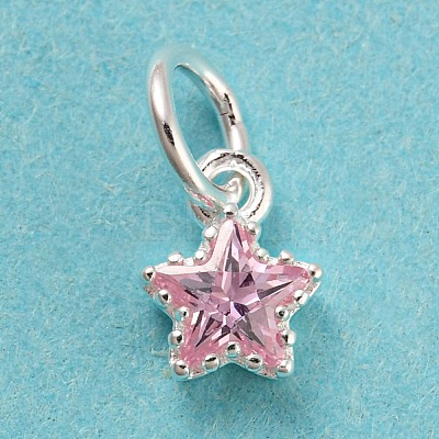 925 Sterling Silver Birthstone Charms STER-G035-01C-04-1