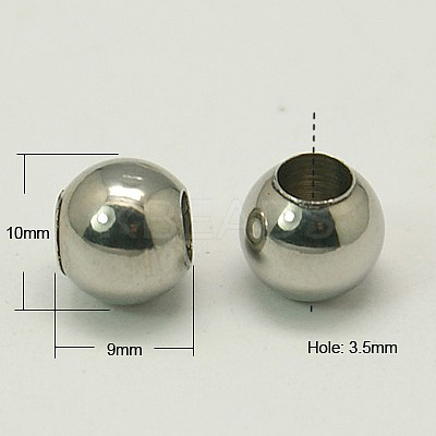 Tarnish Resistant 202 Stainless Steel Beads STAS-G011-1-1