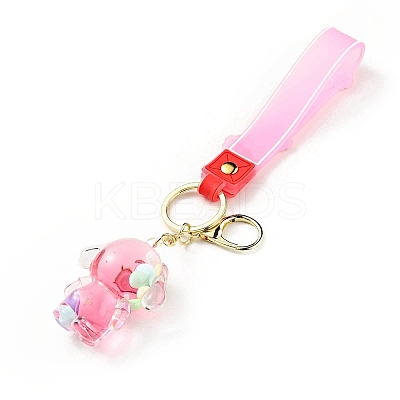 Dog Acrylic Pendant Keychain KEYC-G050-03LG-1