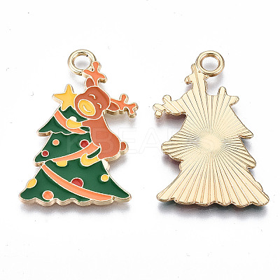 Eco-Friendly Alloy Enamel Pendants ENAM-Q437-061-NR-1