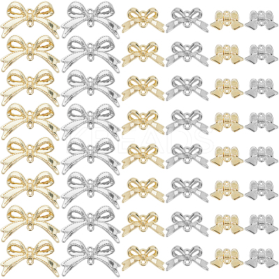 60Pcs 6 Colors Rack Plating Alloy Connector Charms FIND-SC0011-09A-1