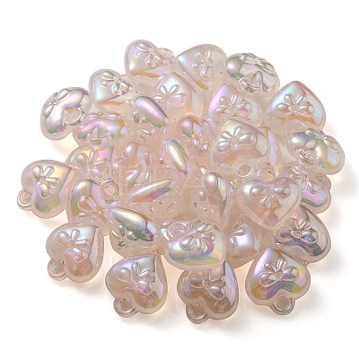 Luminous UV Plating Transparent Acrylic Pendants OACR-P010-10A-1