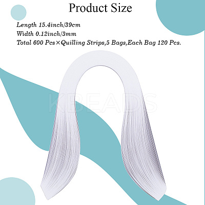 5Bags Quilling Paper Strips DIY-CP0012-31B-1