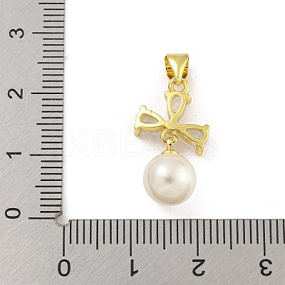 Rack Plating Brass Pave Cubic Zirconia Pendants KK-G513-24G-1