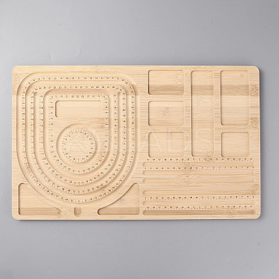Rectangle Wood Bracelet Design Boards TOOL-YWC0003-06-1
