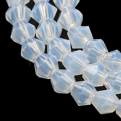 Imitation Jade Glass Beads Strands GLAA-F029-J4mm-05-1