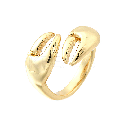 Brass Cuff Rings for Women LS-RJEW-F184-08F-G-1