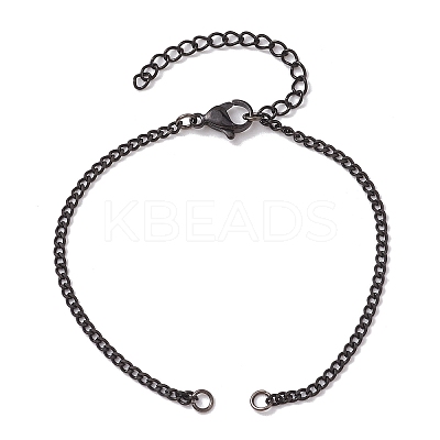 304 Stainless Steel Chain Bracelet Making AJEW-JB01212-03-1