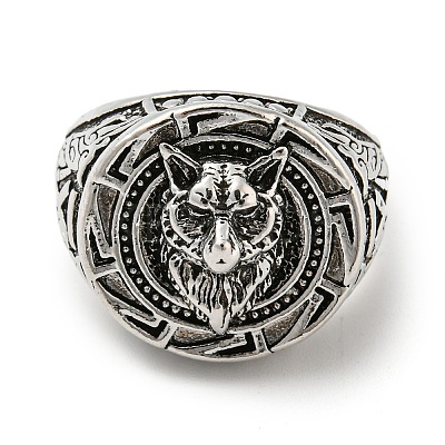 Alloy Wolf Finger Rings for Men LS-PW23022245202-1