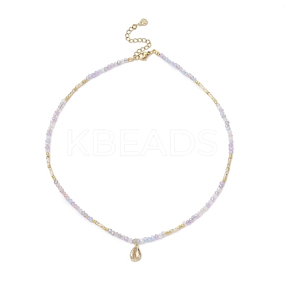 Summer Beach 304 Stainless Steel Pendant Necklaces for Women NJEW-JN05241-03-1