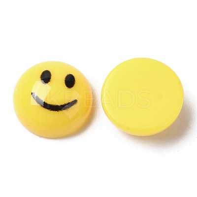 Opaque Resin Cabochons LS-CRES-P024-01-1
