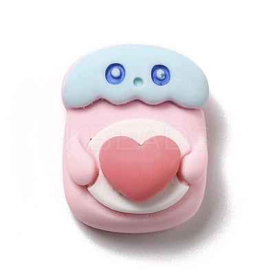 Opaque Resin Decoden Cabochons RESI-C013-13-1