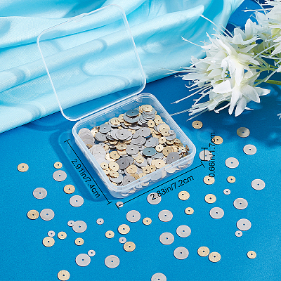 600Pcs 4 Style Brass & 316 Surgical Stainless Steel Spacer Beads STAS-CN0001-14-1