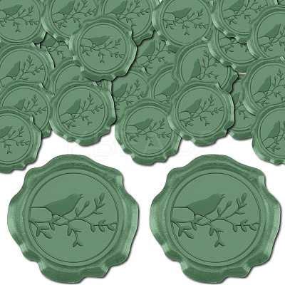 50Pcs Adhesive Wax Seal Stickers DIY-CP0010-53D-1