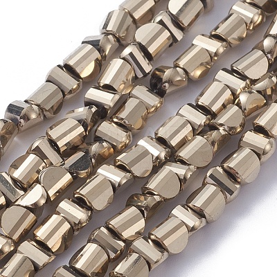 Electroplate Glass Beads Strands EGLA-L023A-FP01-1