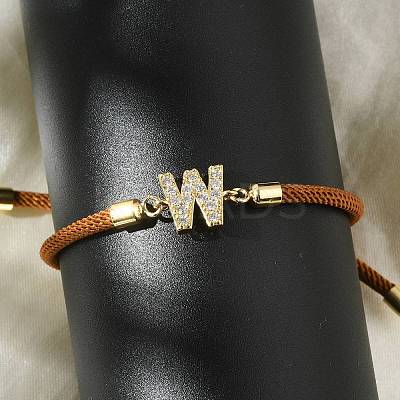 Adjustable Nylon Cord Bracelets X-BJEW-C096-01G-23-1