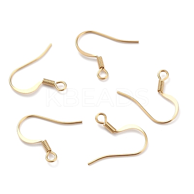 Brass Earring Hooks KK-O131-08G-1