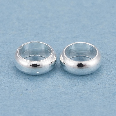 Rack Plating Brass Spacer Beads KK-O139-16C-S-1