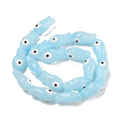 Handmade Transparent Glass Beads GLAA-N0028-03D-1