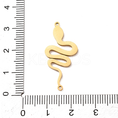 304 Stainless Steel Enamel Snake Links Connector Charms STAS-F367-06G-1