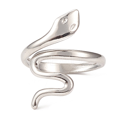 Non-Tarnish 304 Stainless Steel Cuff Rings RJEW-P080-04P-1