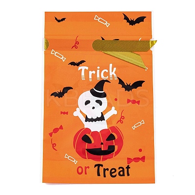 50Pcs Rectangle Halloween Candy Plastic Bags ABAG-U001-01A-1