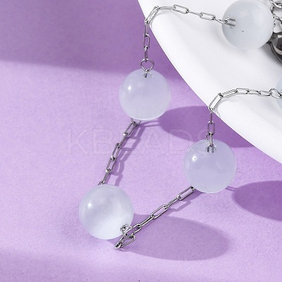 304 Stainless Steel Cable Chain Bracelets BJEW-C094-01P-06-1