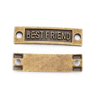 Tibetan Style Links connectors for Friendship TIBE-4270-AB-FF-1