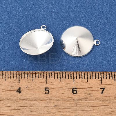Ion Plating(IP) 304 Stainless Steel Pendant Pointed Back Rhinestone Settings STAS-U025-05B-S-1