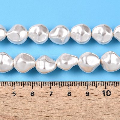 Transparent Spray Painted Glass Beads Strands GLAA-N001-31-1