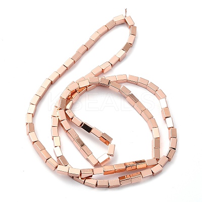 Electroplated Synthetic Non-magnetic Hematite Beads Strands G-I360-Y01-03-1