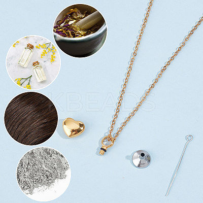 Stainless Steel Urn Ashes Necklace NJEW-CN0001-03G-1