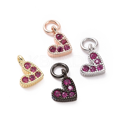 Brass Micro Pave Cubic Zirconia Charms RB-I078-66-M-NR-1
