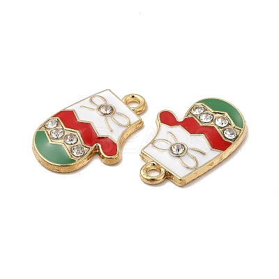 Christmas Alloy Enamel Pendants ENAM-M053-10G-1