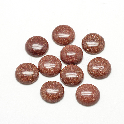 Synthetic Goldstone Cabochons G-R416-12mm-47-1