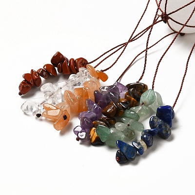 Natural Quartz Crystal Round Pendant Decorations G-G997-A09-1